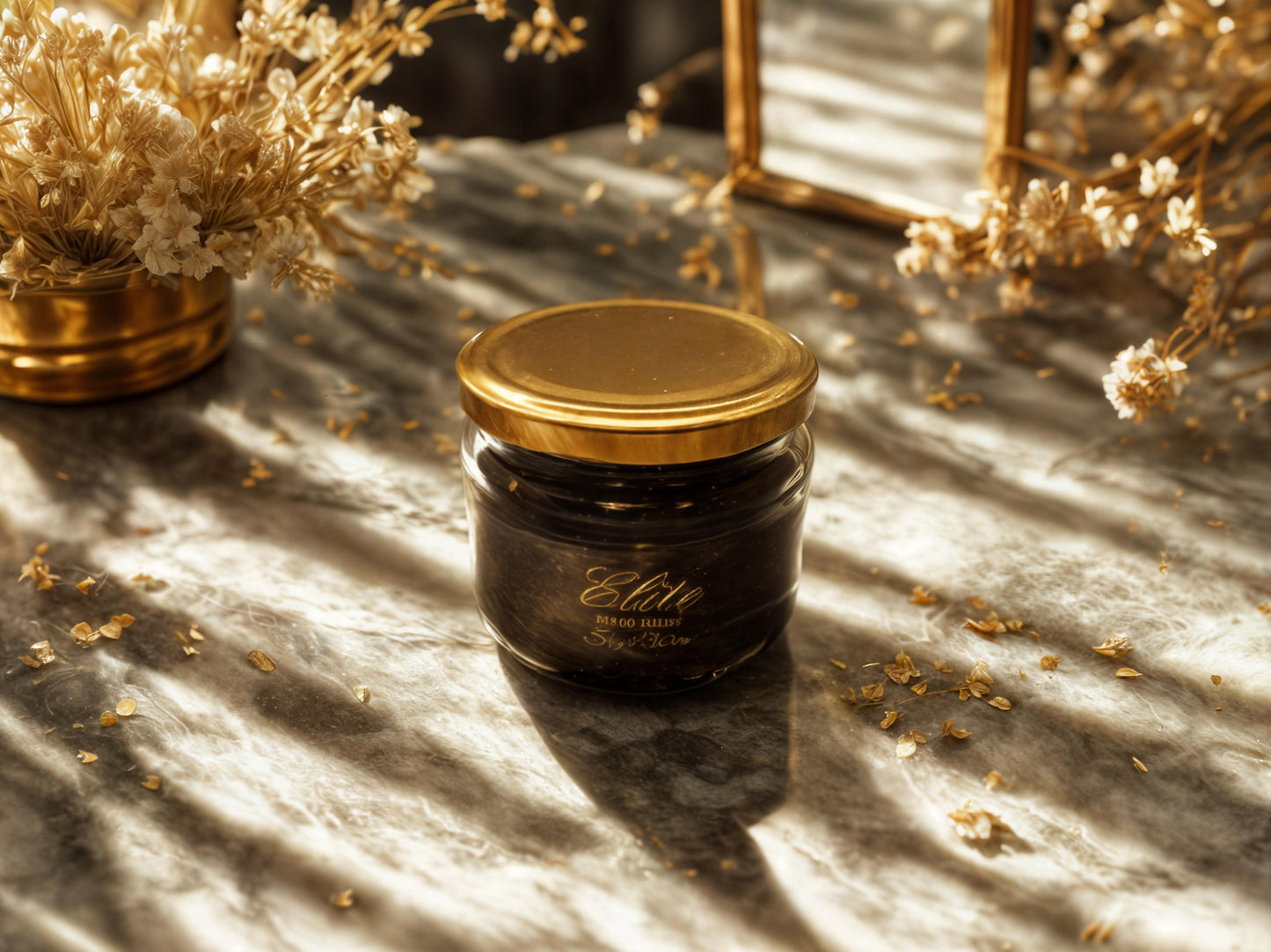 Siyah Altın Mum – Egzotik Ylang-Ylang Kokulu El Yapımı Mum