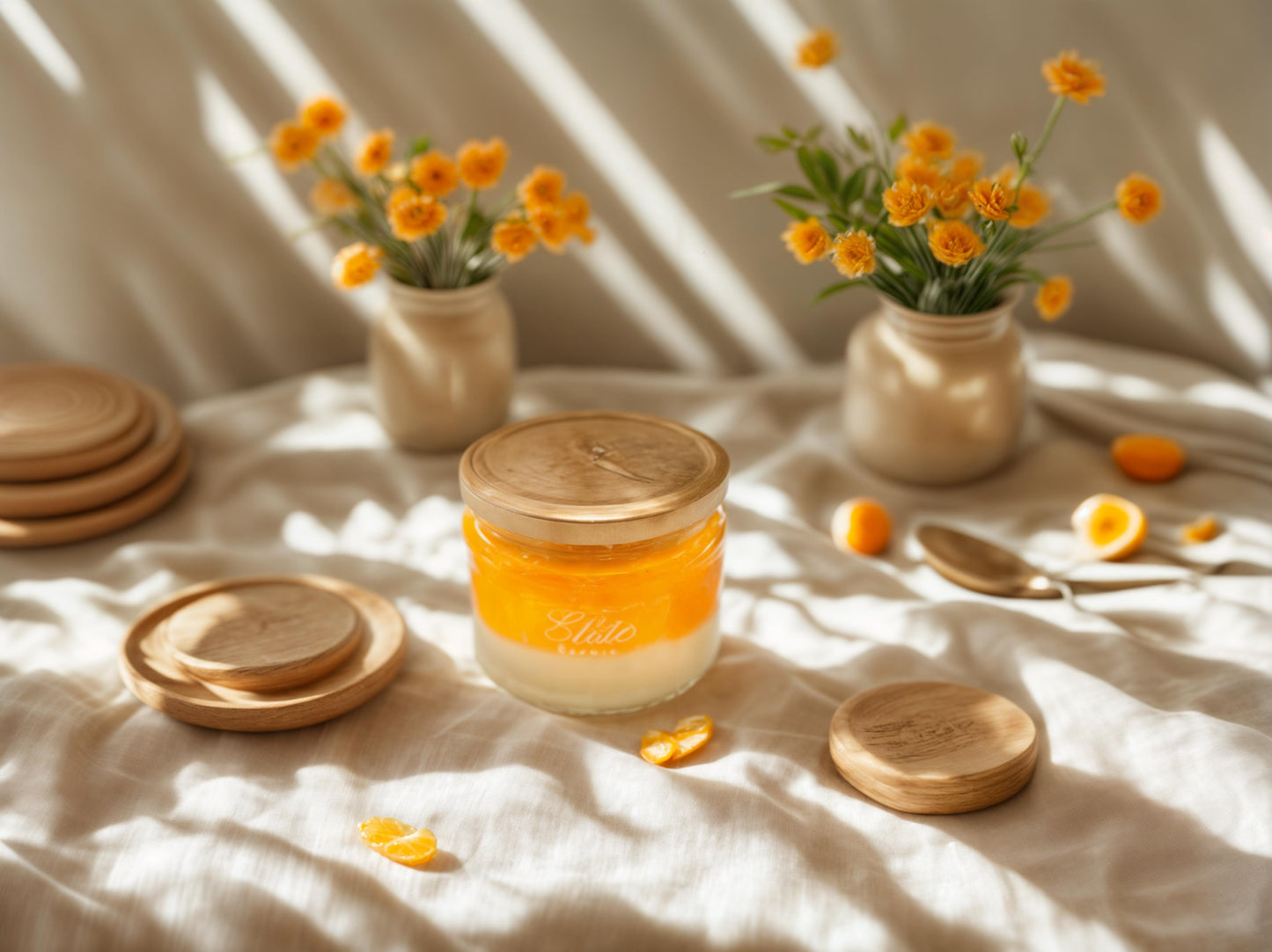 Mandalina & Mango Kokulu El Yapımı Mum – Tropik Cam Kavanoz